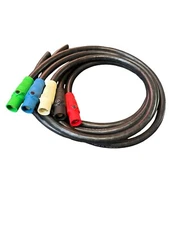 400A Cam-lock Generator (5) Pigtails (1 Set) (Type W) Black/red/Blue/Green/white