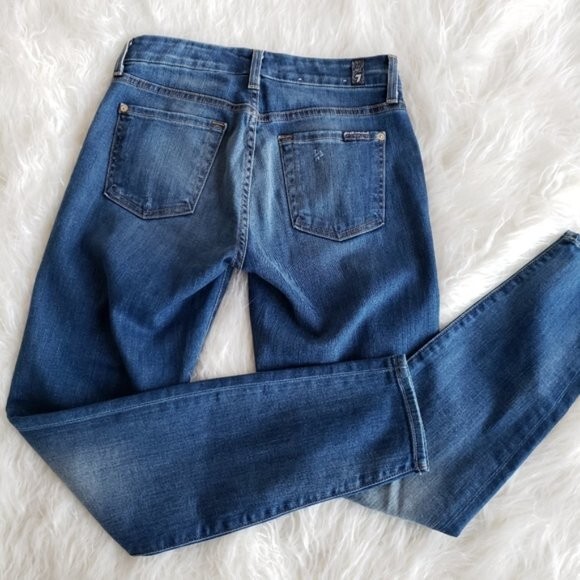 7 For All Mankind Distressed Patchwork Print High… - image 8