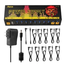 AZOR Guitar Effect Pedal Power Supply 18V 1A Input Overcurrent Protection AP-01
