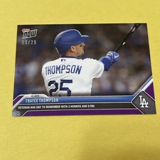 2023 MLB Topps NOW 27 TRAYCE THOMPSON LA DODGERS PURPLE 2/25
