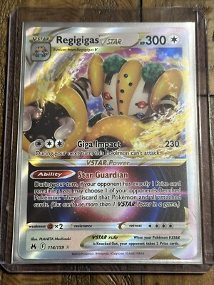 regigigas vstar pokemon card Pokemon Regigigas VSTAR 114/159 CGC 10
