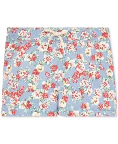 Pantalones Cortos Polo Ralph Lauren AZUL Niñas Grandes Floral Algodón Francés, EE. UU. 2T - Imagen 1 de 2