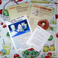 Vintage Sunbeam Oskar 14081 Manual Recipes Part Information 1984 Booklet Papers