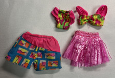 Vintage Barbie Hawaiian Fun Barbie And Ken Doll Swimsuits Grass Skirt 1990