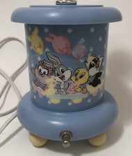 Rare Vintage Baby Looney Tunes Nightlight Lamp Tazmanian Bugs Bunny Tweety Blue