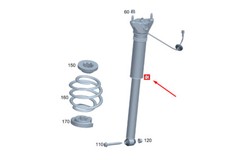 Mercedes-Benz GLA H247 Stoßdämpfer hinten A2473207304 NEU ORIGINAL