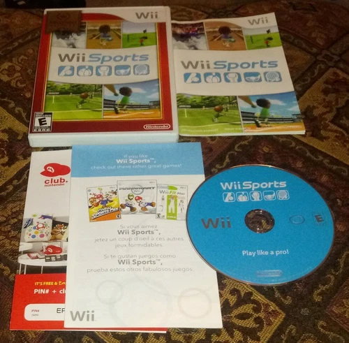 Wii Sports Video Game Nintendo Selects Complete -Baseball, Bowling, Tennis, Golf