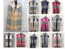 Men Women Tartan Stripe Plaid Soft Wrap Shawl Cozy Checked Cashmere feel Scarf 