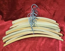 Very Nice Vintage Wooden Hangers Qty 20 Coat Hangers Dress Hangers 17" - 16"