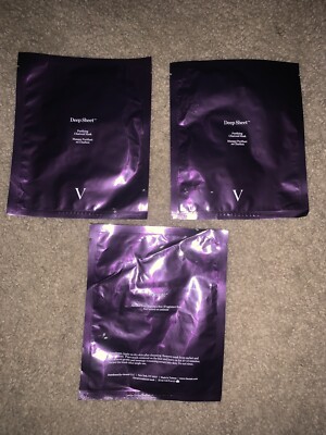 3 Vbeaute DeepSheet Purifying Charcoal Masks W/FREE gift