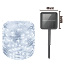 Solar String Lights Waterproof Copper Wire Fairy Outdoor Garden Party LED Lights