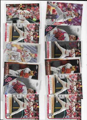 LOT OF 22  CARLOS MARTINEZ    CARDS ROOKIES  ST LOUIS CARDINALS    FINEST  b