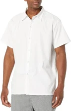 Chef Code Men's Lightweight Snap Front Utility Workwear Shirt Size Large NEW