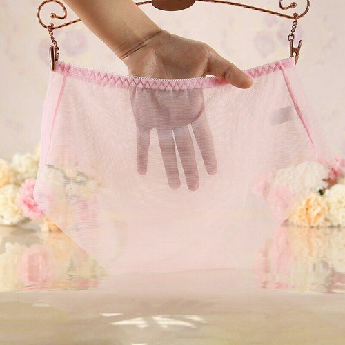 Women See Through Mesh Panties Sheer Briefs Knickers Lingerie Sexy Underwear - Picture 16 of 17