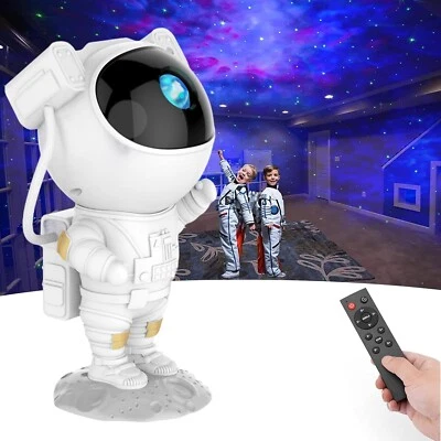 Lampe Sternenhimmel Projektor Astronaut Galaxie Nachtlicht Licht Weiß B367 - Bild 1 von 4