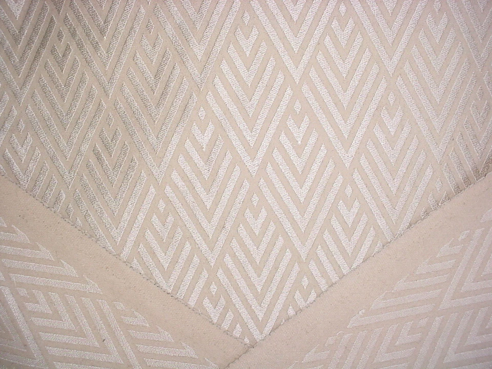 2-1/2Y Dedar Milano Champagne Geometric Embroidered Wool  Upholstery Fabric - Image 4 of 4
