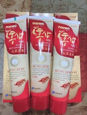 3 x HANIL Korean Red Ginseng Toothpaste Dental Bleaching Tooth Whitening 150g