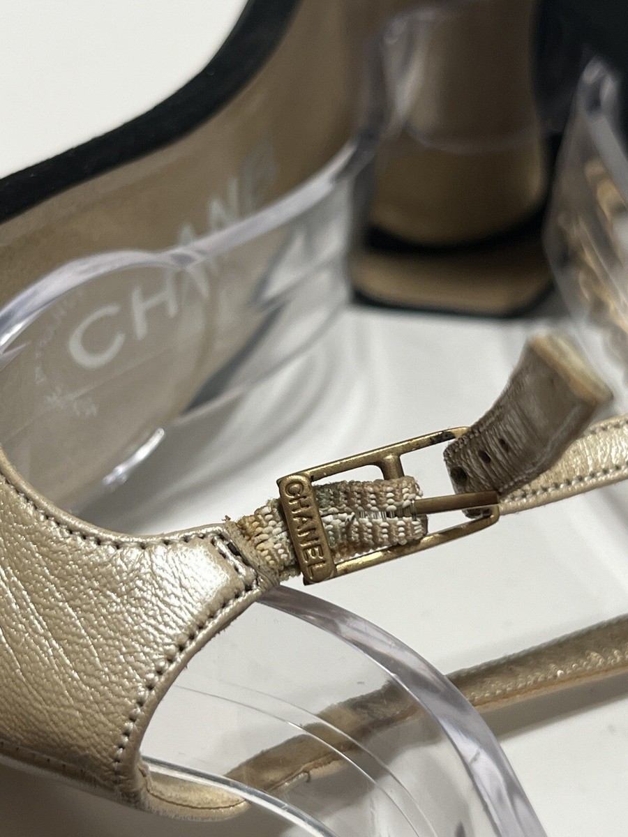 CHANEL ベージュ ハイヒール　靴 CHANEL Size: 36, 23cm, beige and black pumps | eBay