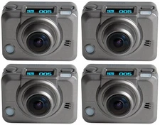 4 WASP Cam 9900 Action Sports Camcorder Camera WiFi w/ Wrist Controllers BUNDLE