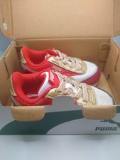 Puma Youth Future Rider Glitz Lace Up Red Sneakers Casual Shoes childrens sz 5C