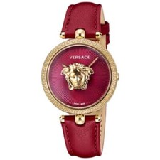 Versace Palazzo Empire VECQ00418 Red Dial Quartz Women's Watch New + Box & Paper