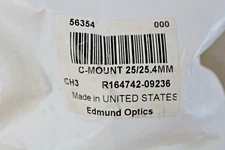 EDMUND OPTICS TECHSPEC 25/25.4mm C-Mount Thick Optic Mount P/N : 56354