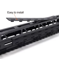 Black M-lok Rail Section Protector Resistant Plastic Rail Cover for Mlok System