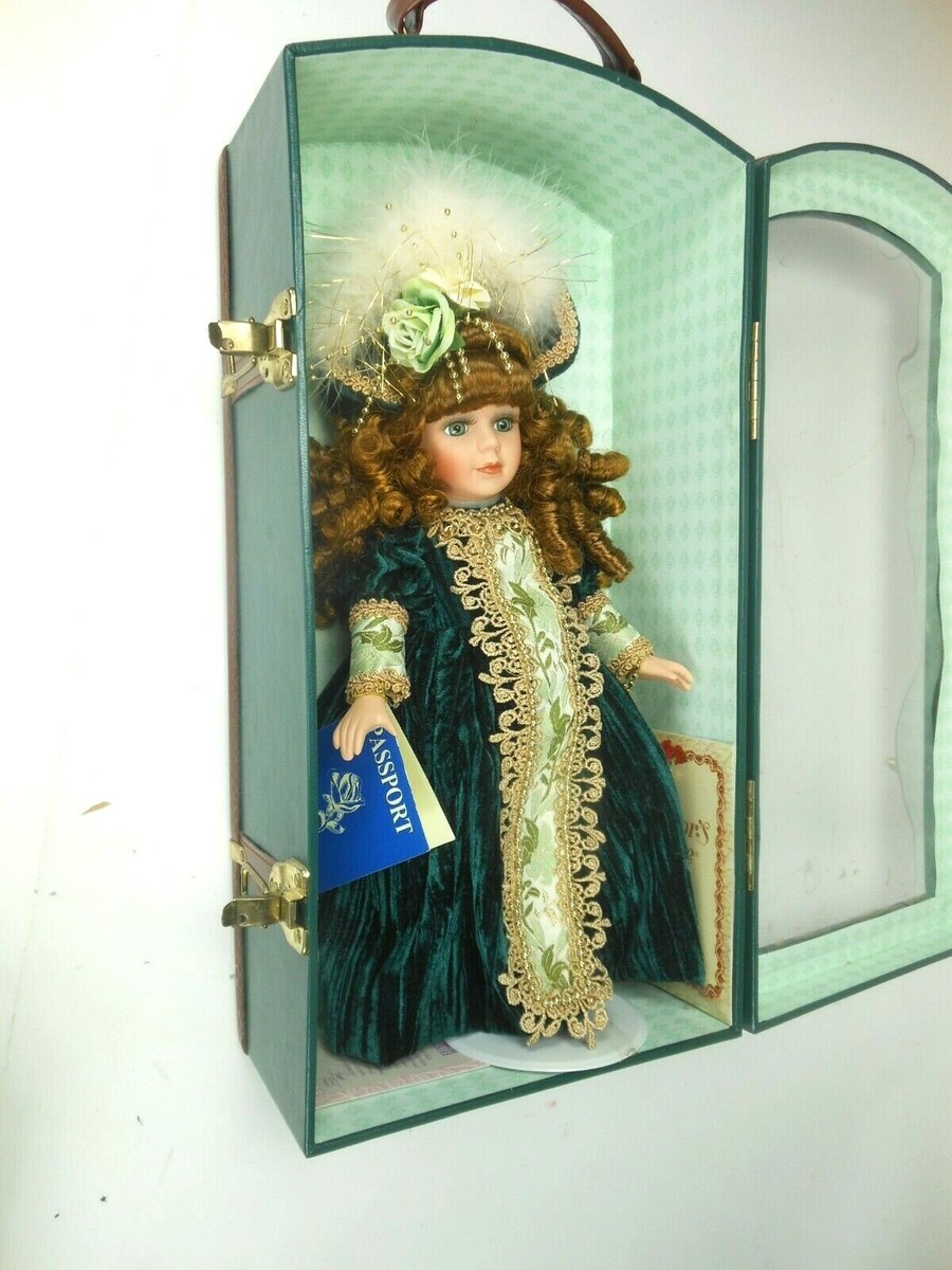 Collectors Choice Club Doll In Case 14 Inch Bisque Porcelain