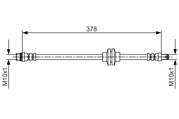 Bremsschlauch Vorne Links Rechts FüR Opel Bosch 1987481707-image