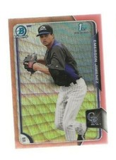 Emerson Jimenez 2015 Bowman Chrome Orange Wave Rookie Refractor #BCP12 Rockies 