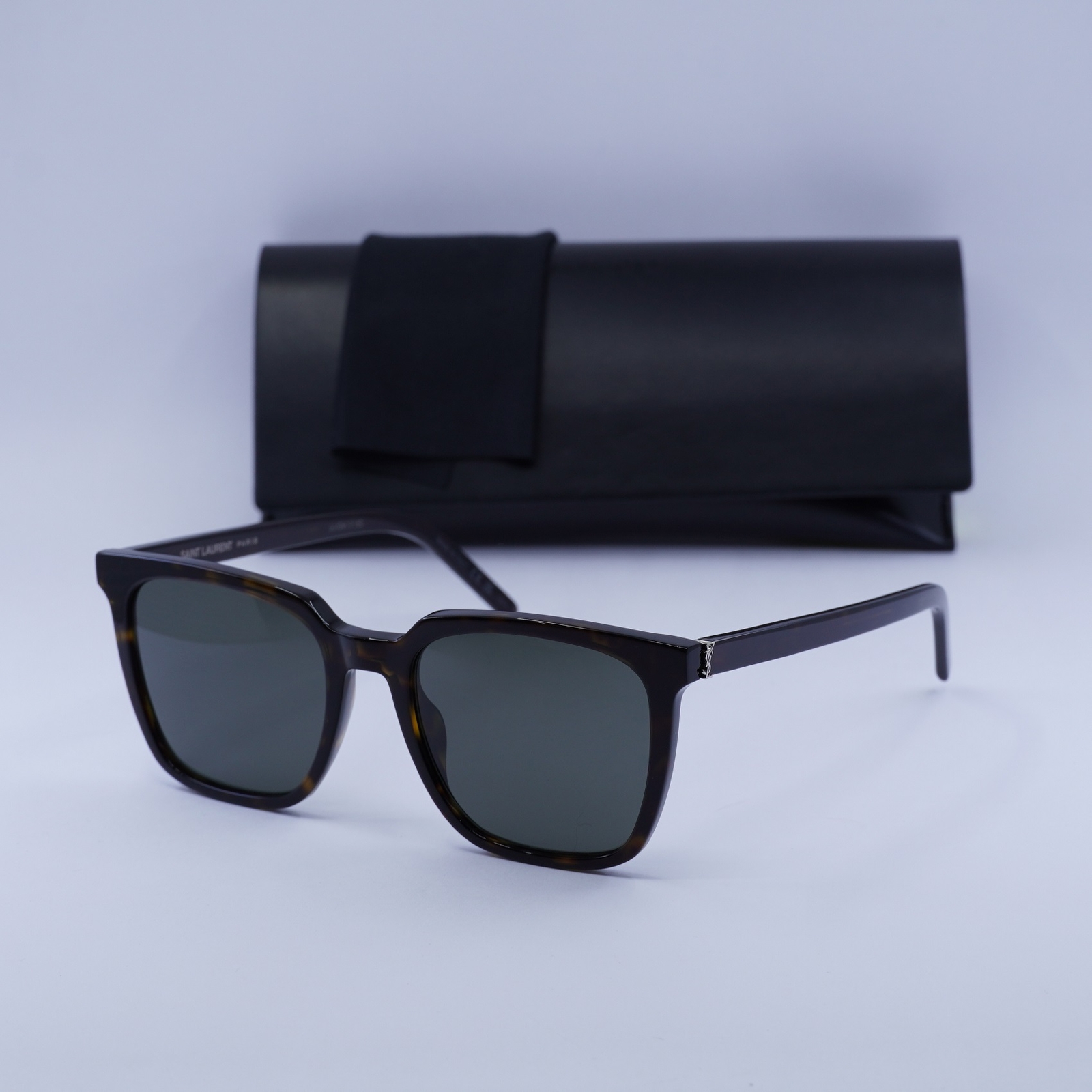 Occhiali da sole Saint Laurent SLM146 002 avana scuro grigio 54 19 145 nuovi