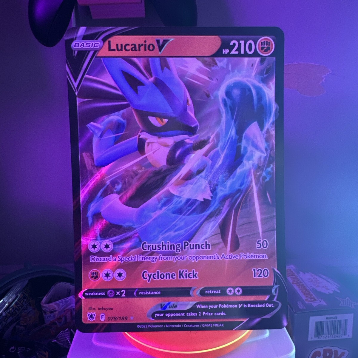Lucario V 078/189 Jumbo Card Oversized Pokémon TCG: MINT Card