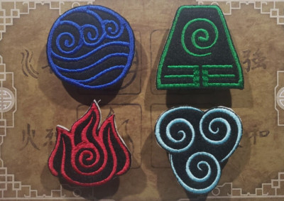 Elemental symbol Iron On Patches