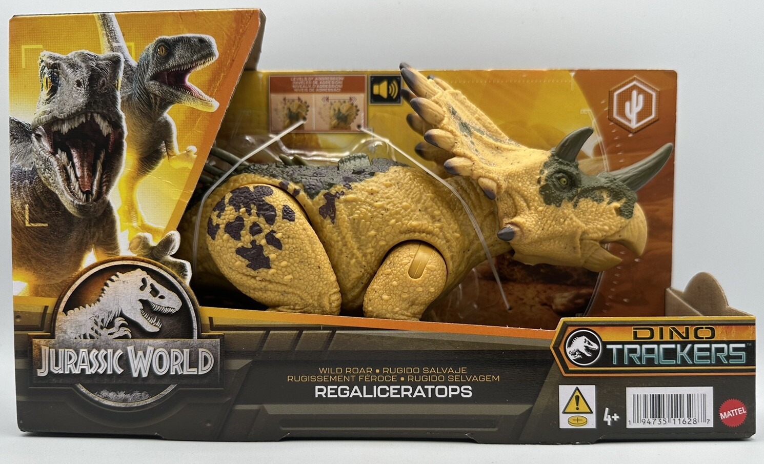 Jurassic World Regaliceratops  Dino Track Sounds And Moves Free Mattel Shipping