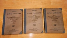 Edifices de Rome Moderne Letarouilly, Vintage 1920s 3-Volume Bound Hardcover Set