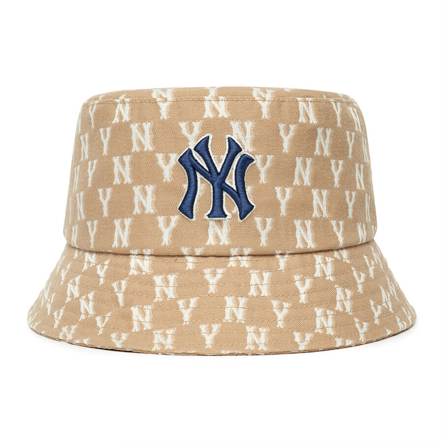 Genuine MLB Monogram Classic Bucket Hat NY (D.Beige)