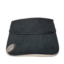 Unbranded Strapback Sun Visor Cap Hat Black OSFA 100 Cotton Adjustable