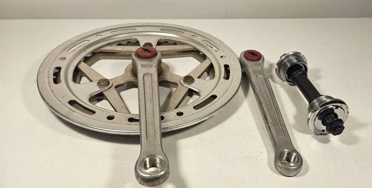 Sugino Maxy Vintage Crankset 165mm Crank 0 Square Taper Super