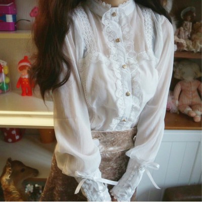 frill lace blouse