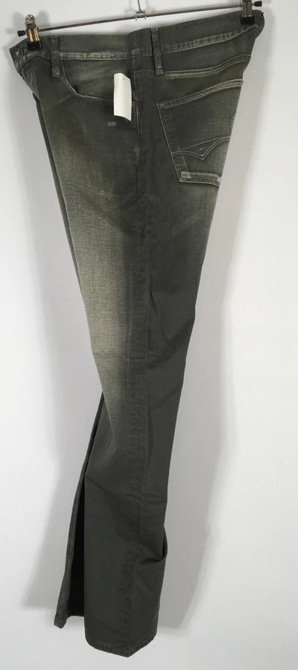 Pantalones de mezclilla Big Star Division de pierna recta gris lavado desgastado para hombre 32 x 31 P5 nuevos con etiquetas Foto 4 de 4