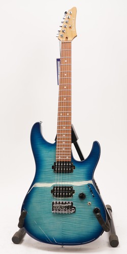 Ibanez Standard AZ24S1FTXB Electric Guitar - Transparent Turquoise Burst