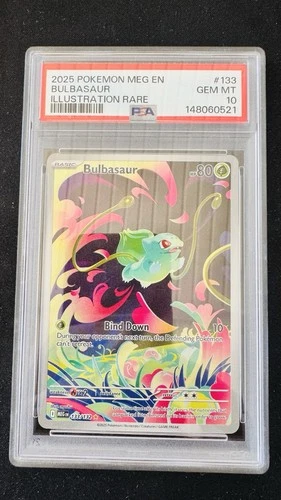 2025 Bulbasaur Mega Evolution illustration Rare PSA 10 #1