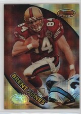 1997 Bowman's Best Atomic Refractor Brent Jones #76 u6m