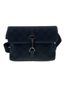 GUCCI sac taille toile noir 92543 212792 occasion