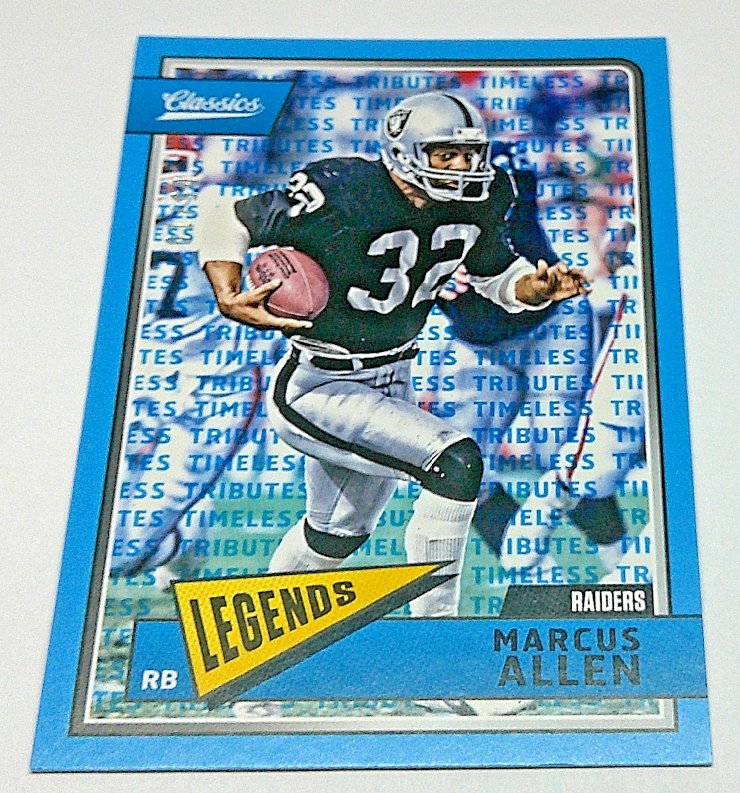 Marcus Allen Panini Classics #138 Timeless Tributes-Blue