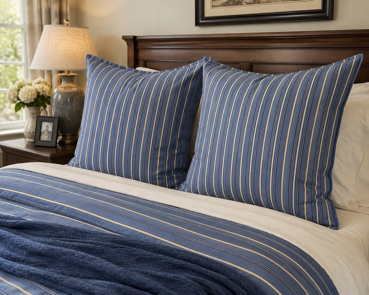 ralph lauren blue and white bedding products for sale | eBay