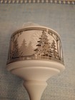 2012 Stunning Hallmark Keepsake Ornament Winter Park Silver Tree Scene Porcelain — photo 1