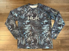 Men's HUK Fishing Performance Long Sleeve Shirt Size Large L