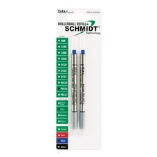 2 Pack P8126 Rollerball Refill, Blue, Fine Point 0.6mm, Short Capless, Pen Ink