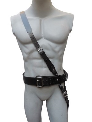 Sam Browne ,Belt With Crossover Shoulder Strap, Leather Belt  display picture 2